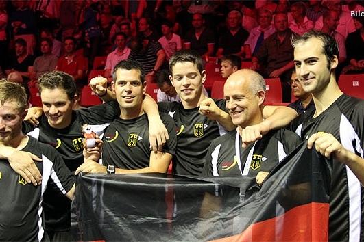 Die deutsche Squash Nationalmannschaft der Herren bei der Team WM 2011 - Bild (Archiv): PSC