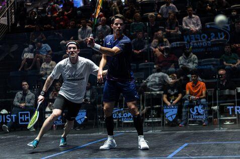 Raphael Kandra (re) besiegt Todd Harrity (li) in f&uuml;nf S&auml;tzen - Bild: PSA World Tour