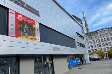 Auch die Dresdner Ballsportarena ist startklar f&uuml;r die DJEM 2021 - Bild: G&uuml;nter Frietsch
