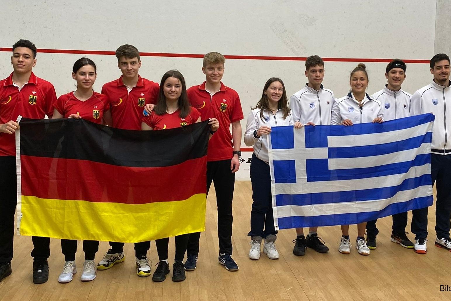 Deutschland besiegt Griechenland klar mit 3:0 Matches - Bild: DSQV