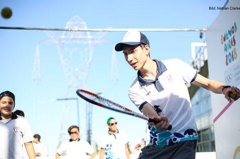 Juan Groh als Helfer bei den 3. Olympischen Jugend-Sommerspielen in Buenos Aires im Jahr 2018 - Bild (Archiv): Nathan Clarke