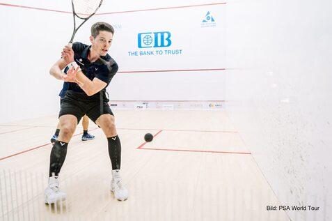 Raphael Kandra gewinnt sein Auftaktmatch gegen den Weltranglisten-14. Miguel Rodriguez in f&uuml;nf S&auml;tzen und steht in Runde zwei der Einzel-WM - Bild (Archiv): PSA World Tour