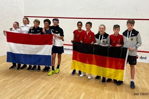Deutschland's U15-Team besiegt die Niederlande mit 2:1 - Bild: DSQV