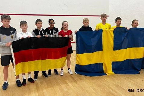 Das deutsche U15-Team unterlag knapp 1:2 gegen Schweden - Bild: DSQV