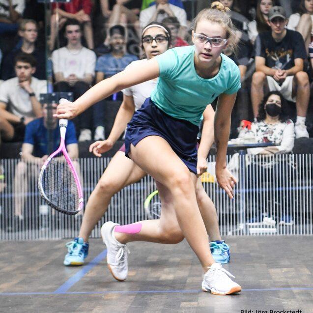 Moa Bönnemark (re) gewinnt das U19-Finale der Mädchen - Bild: Jörg Brockstedt