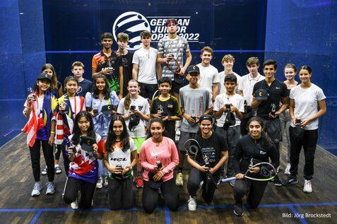 Die Sieger*innen und Platzierten der German Junior Open 2022 - Bild: J&ouml;rg Brockstedt