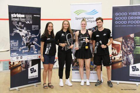 V.l.n.r.: Aylin G&uuml;nsav, Katerina Tycova, Saskia Beinhard und Valentin Rapp - Bild: Sport-Insel Stuttgart