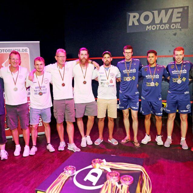 1. SC Diepholz (li) und Squash Factory Saar Pfalz (re) sind gemeinsame Dritte - Bild: Christian Lortat