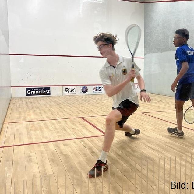Fabian Igelbrink (li) im Spiel gegen Saad Mohamed Al Suwaid - Bild: DSQV