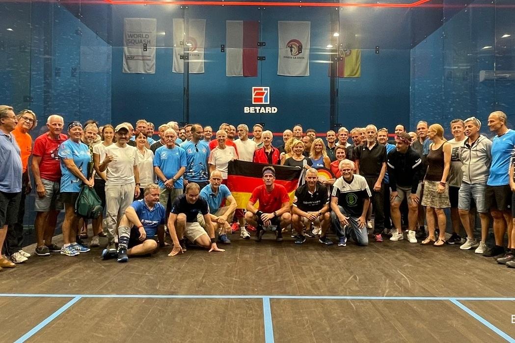 Die deutschen Squashmasters in Wroclaw - Bild: DSQV