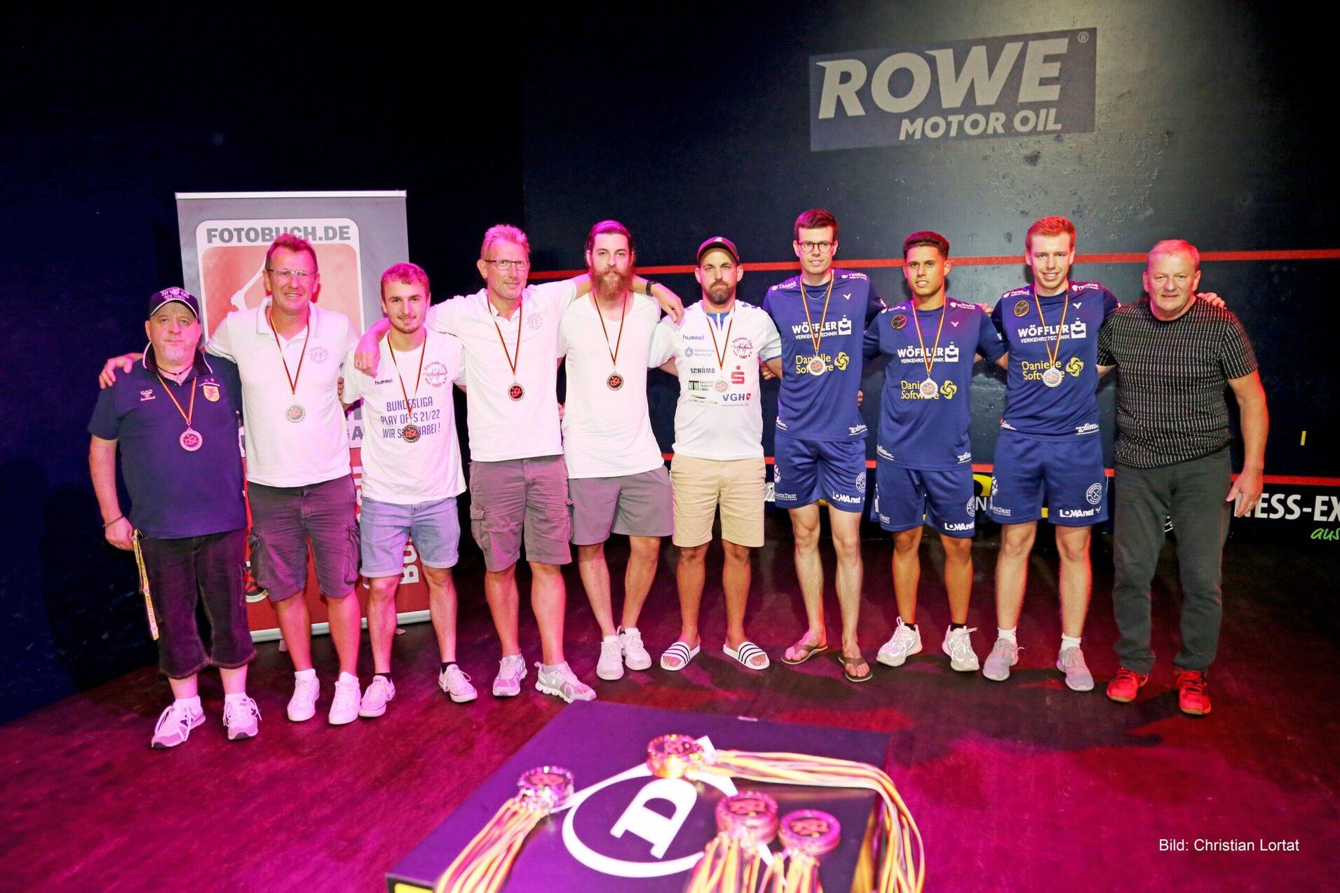1. SC Diepholz (li) und Squash Factory Saar Pfalz (re) sind gemeinsame Dritte - Bild: Christian Lortat