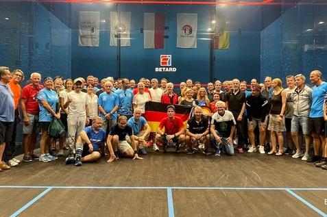 Die deutschen Squashmasters in Wroclaw - Bild: DSQV