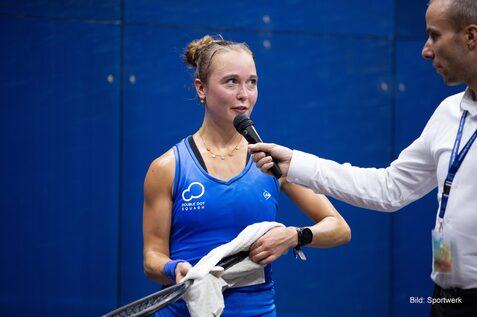 Tinne Gilis im Siegerin-Interview - Bild: Sportwerk