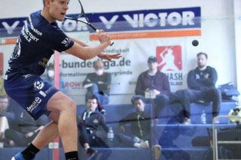 Miguel Mathis ist bestgesetzter Spieler des ausrichtenden Vereins Squash Factory Saar Pfalz - Bild (Archiv): Christian Lortat
