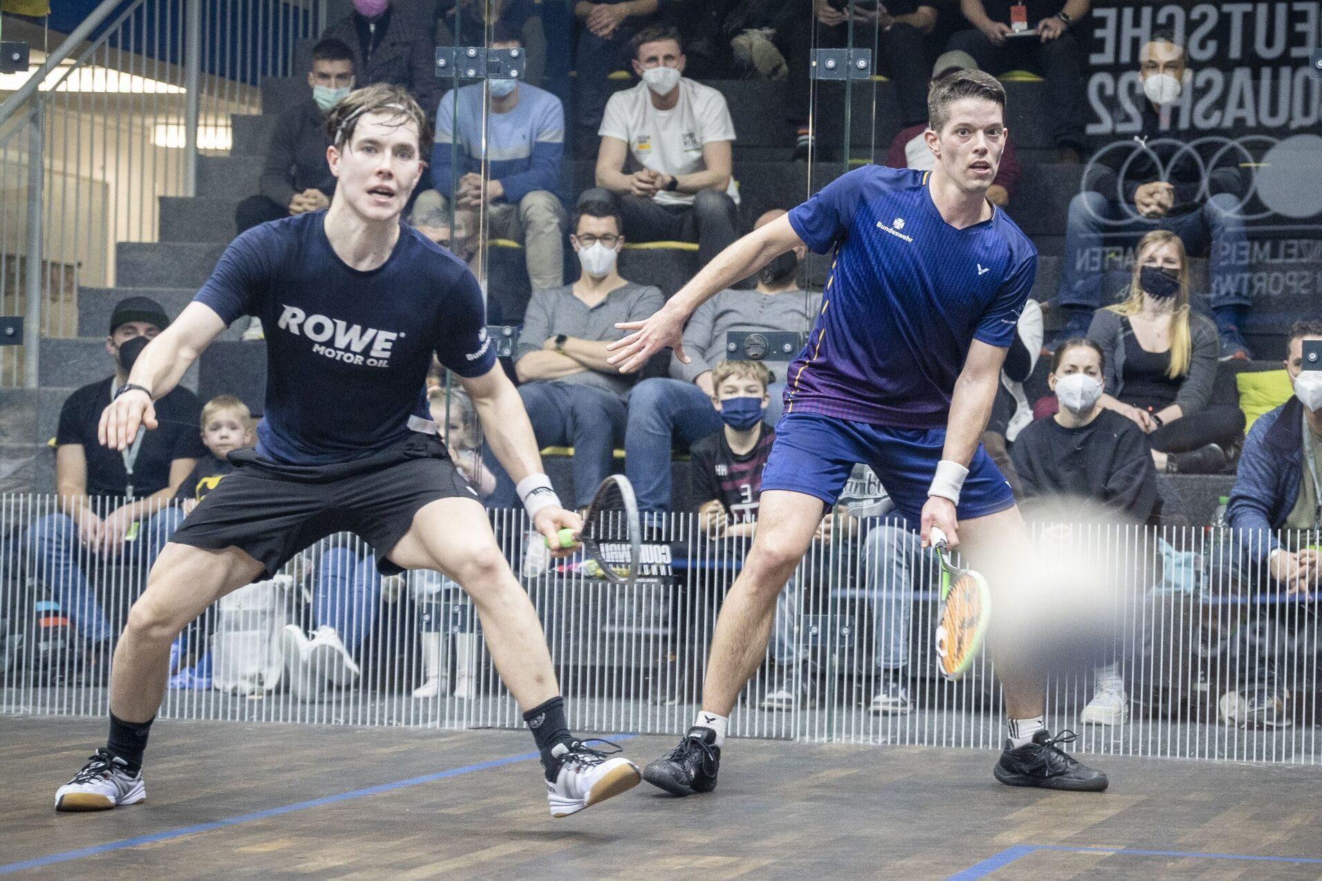 Raphael Kandra (re) und Yannik Omlor (li) standen sich im DEM-Finale der Herren 2022 gegenüber - Bild: Henning Angerer