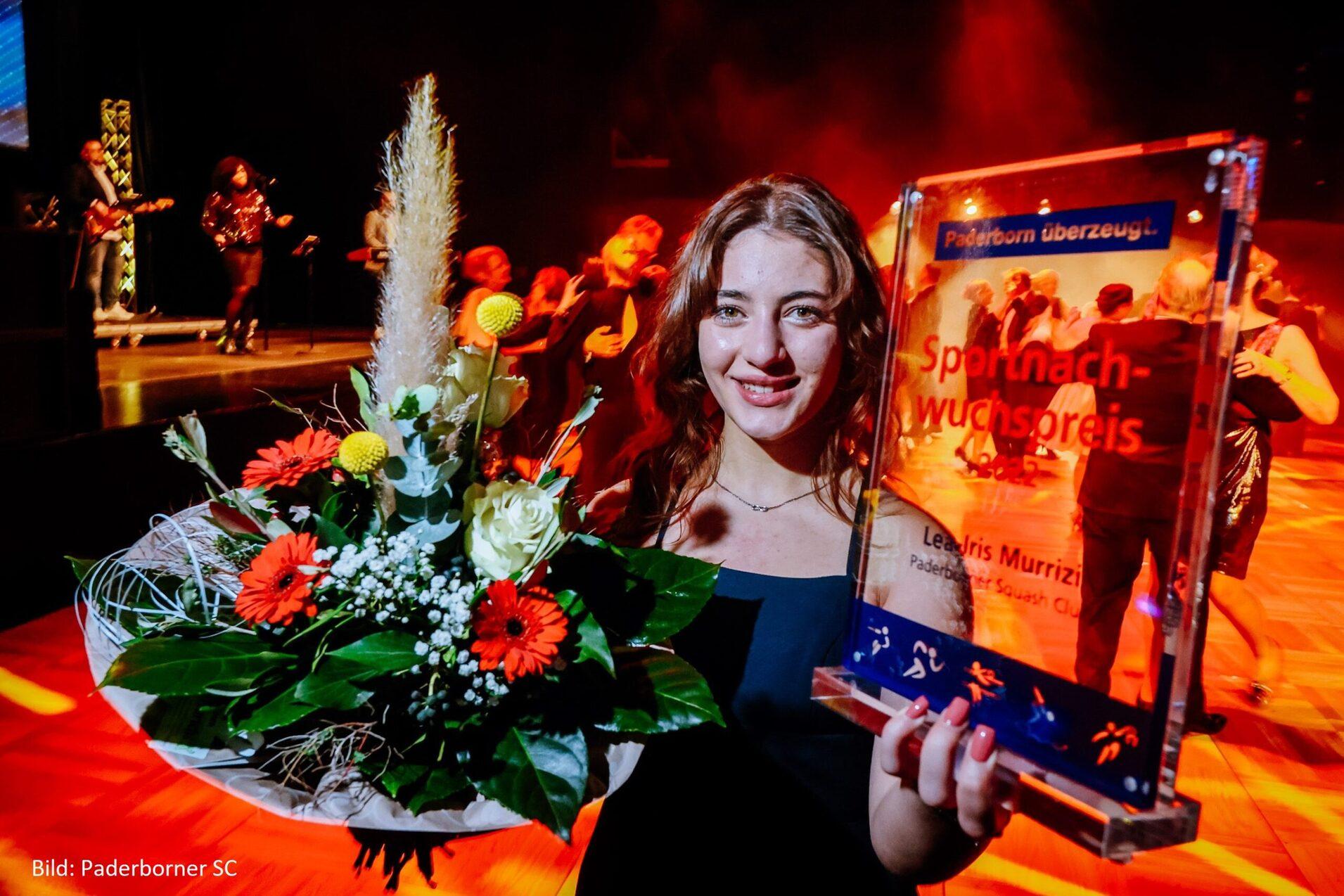 Lea-Iris Murrizi erhält den Sport-Nachwuchspreis 2022 der Stadt Paderborn - Bild: Paderborner SC