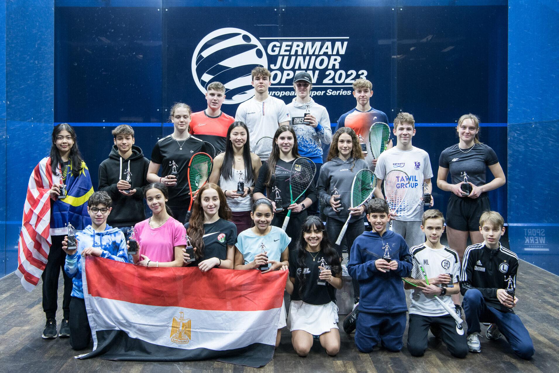Die Podestplatzierten der German Junior Open 2023 - Bild: Thomas Panzau