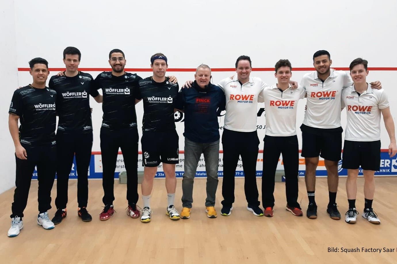 Tabellenführer Black&White RC Worms gewann heute mit 4:0 gegen die Squash Factory Saar Pfalz in der Bundesliga Süd - Bild: Squash Factory Saar Pfalz
