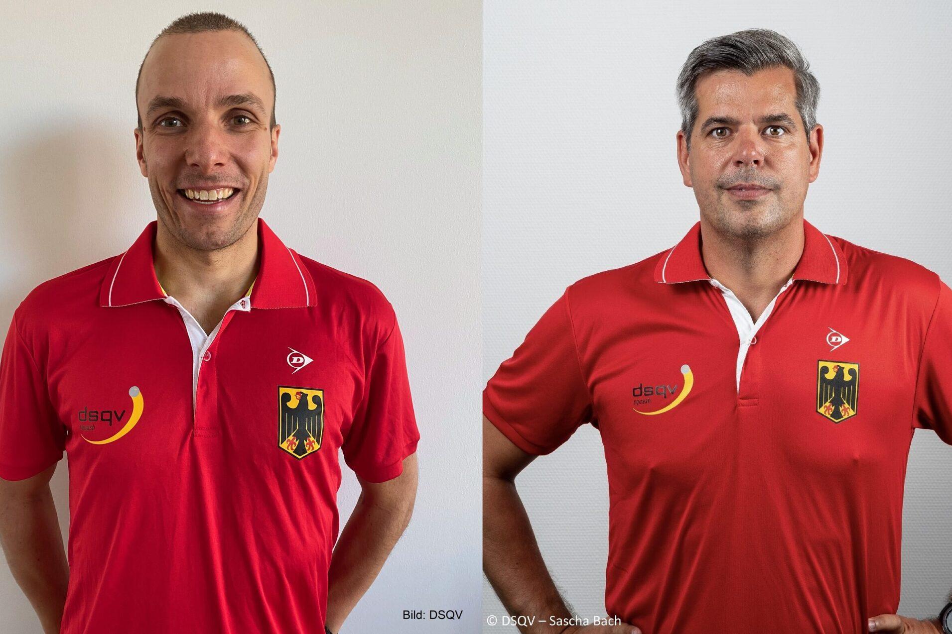 Bart Wijnhoven (li) und Oliver Pettke geben die deutschen Nominierungen zur anstehenden Team EM in Helsinki bekannt.