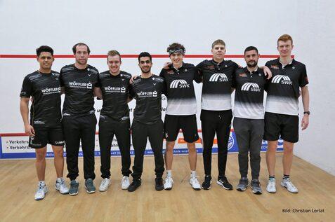 Der SC Turnhalle-Niederrhein (re) ist Gastgeber der Endrunde 2023 (hier im Duell mit der Squahs Factory Saar Pfalz) - Bild: Christian Lortat