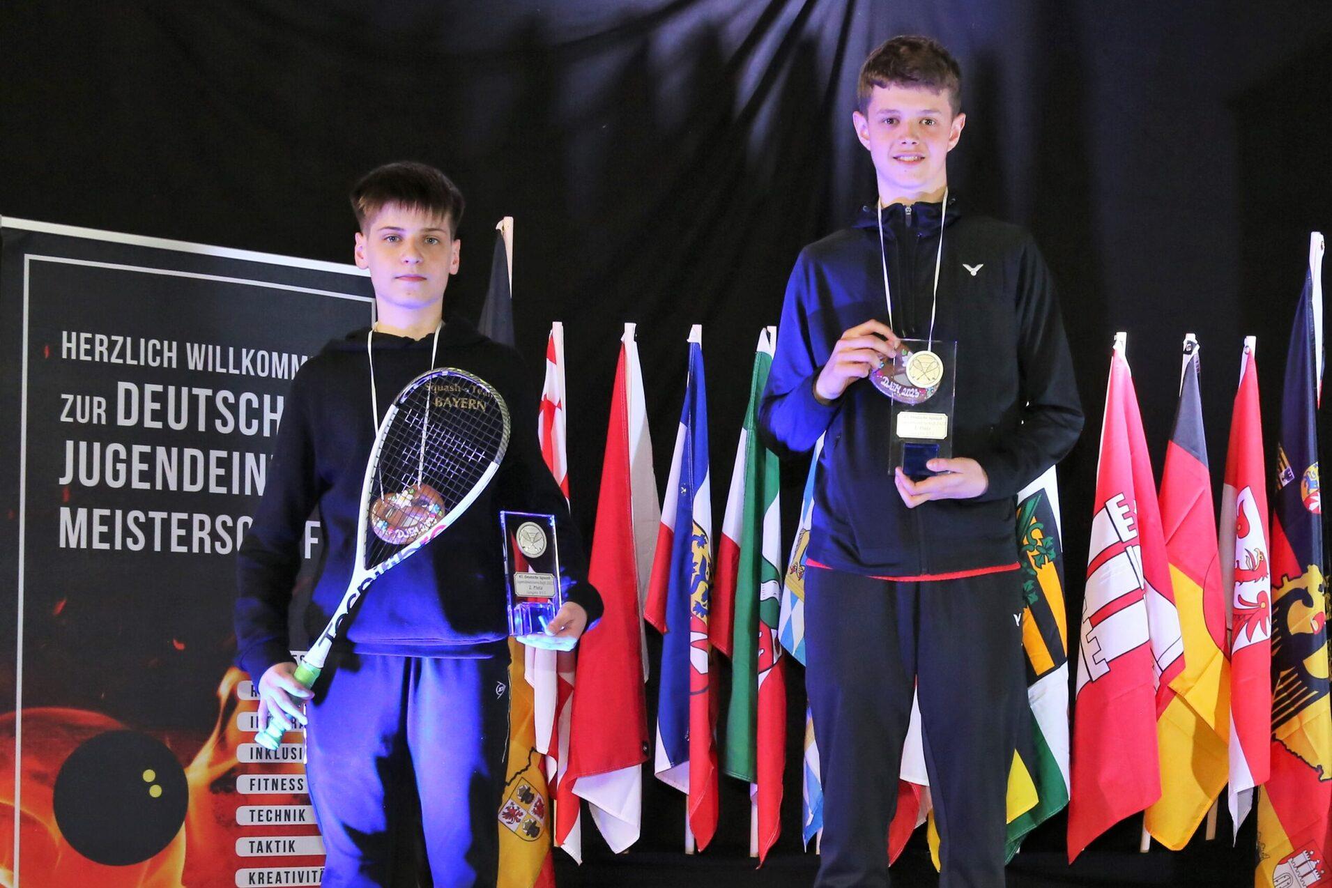 U15 Sieger Cedric Andersen (re) und Zweiter Marc Weishar (li) - Bild: Christian Lortat