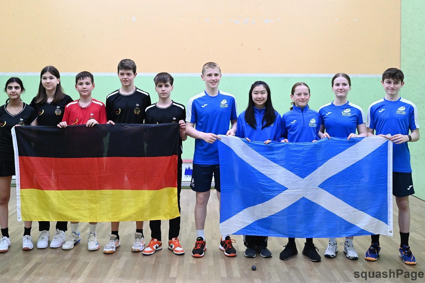 Deutschland besiegt Schottland im Spiel um Platz sieben - Bild: squashPage.net