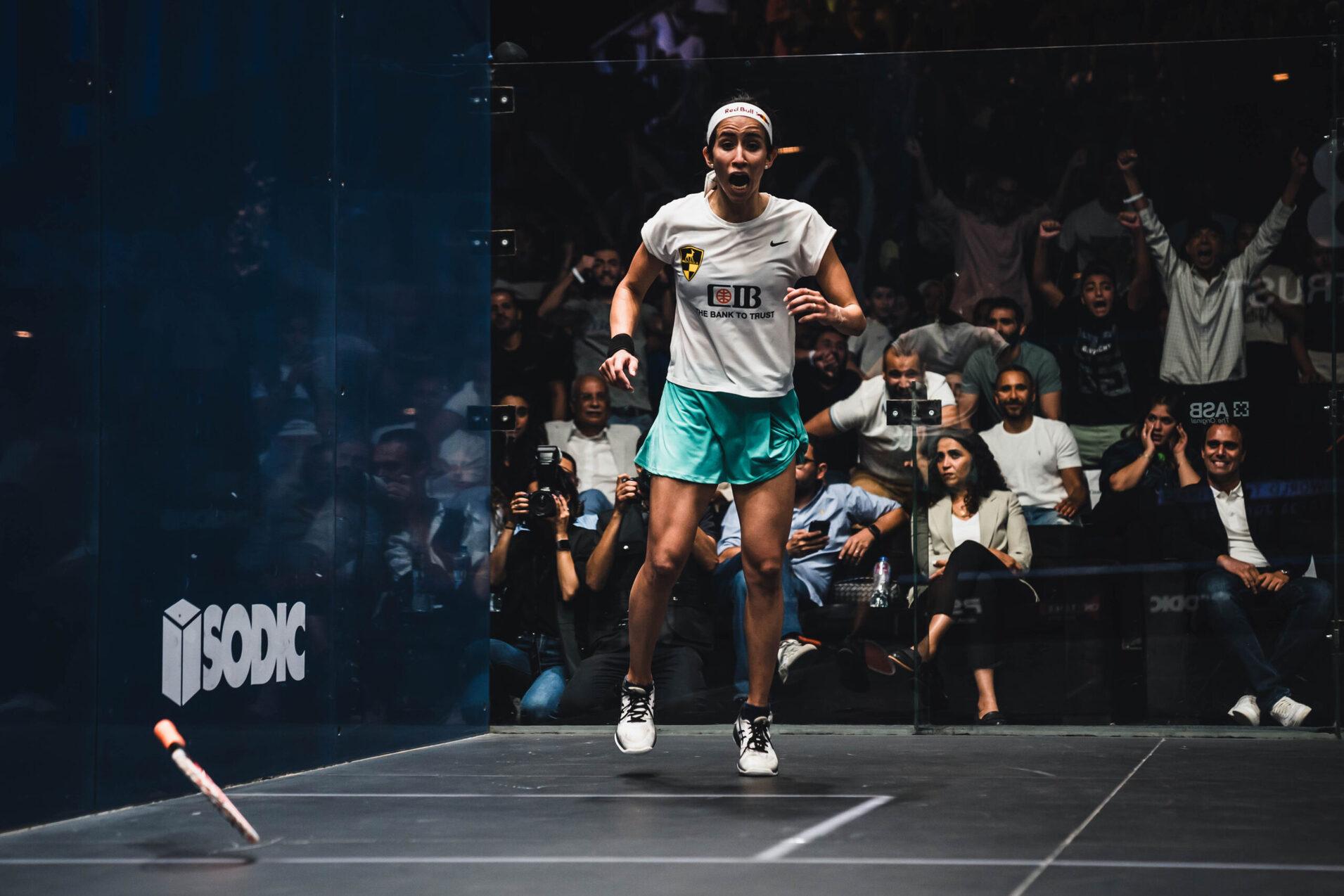 Nouran Gohar nach ihrem Finaltriumph in Kairo - Bild: PSA