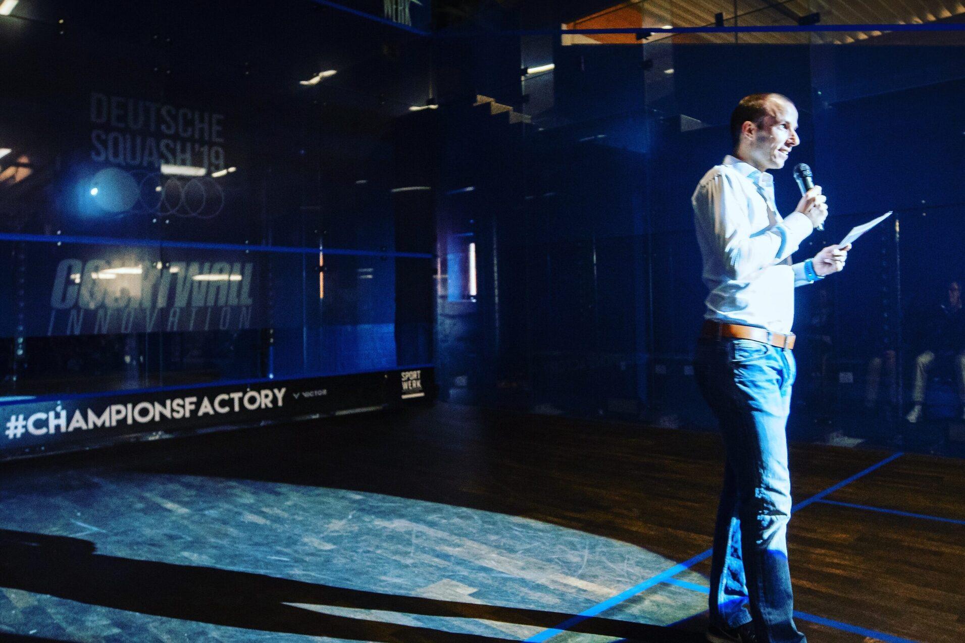 Bart Wijnhoven richtet in Kürze mit der Masters-EM das bisher größte Squash-Turnier im Sportwerk Hamburg aus - Bild (Archiv): Henning Angerer