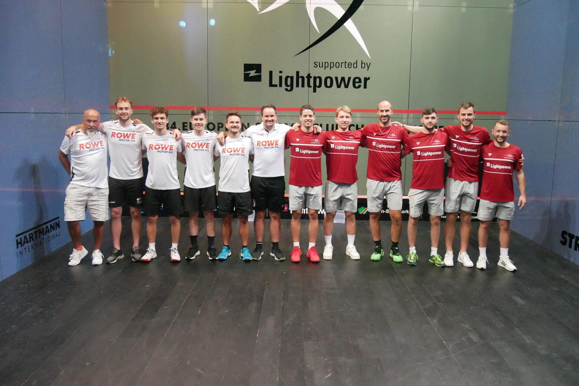 Worms (li) unterlag gegen Paderborn (re) im Männer-Halbfinale - Bild: DSQV - Lennard Jessen