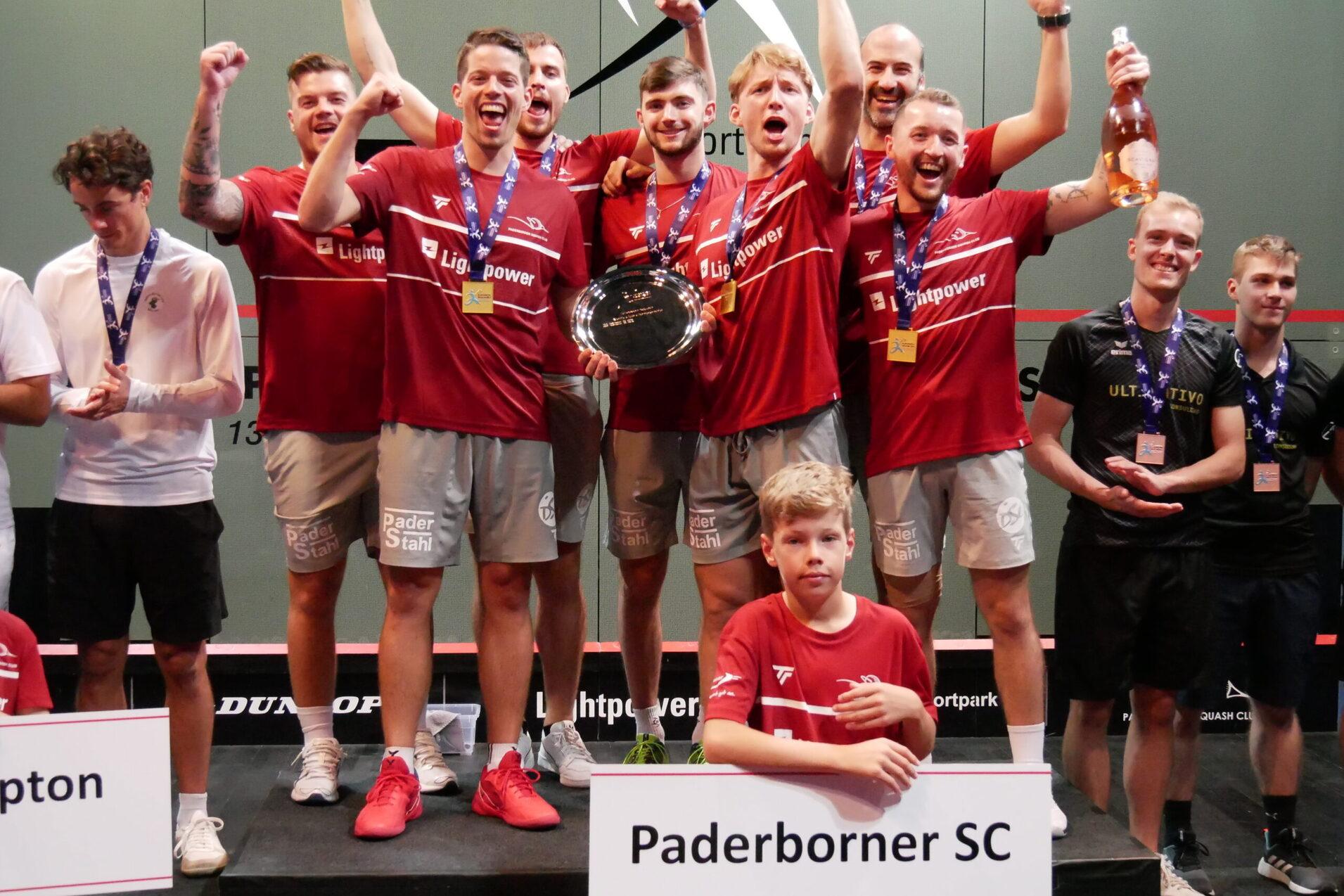 Die Männer des Paderborner SC bejubeln ihren Finalerfolg - Bild: DSQV - Lennard Jessen