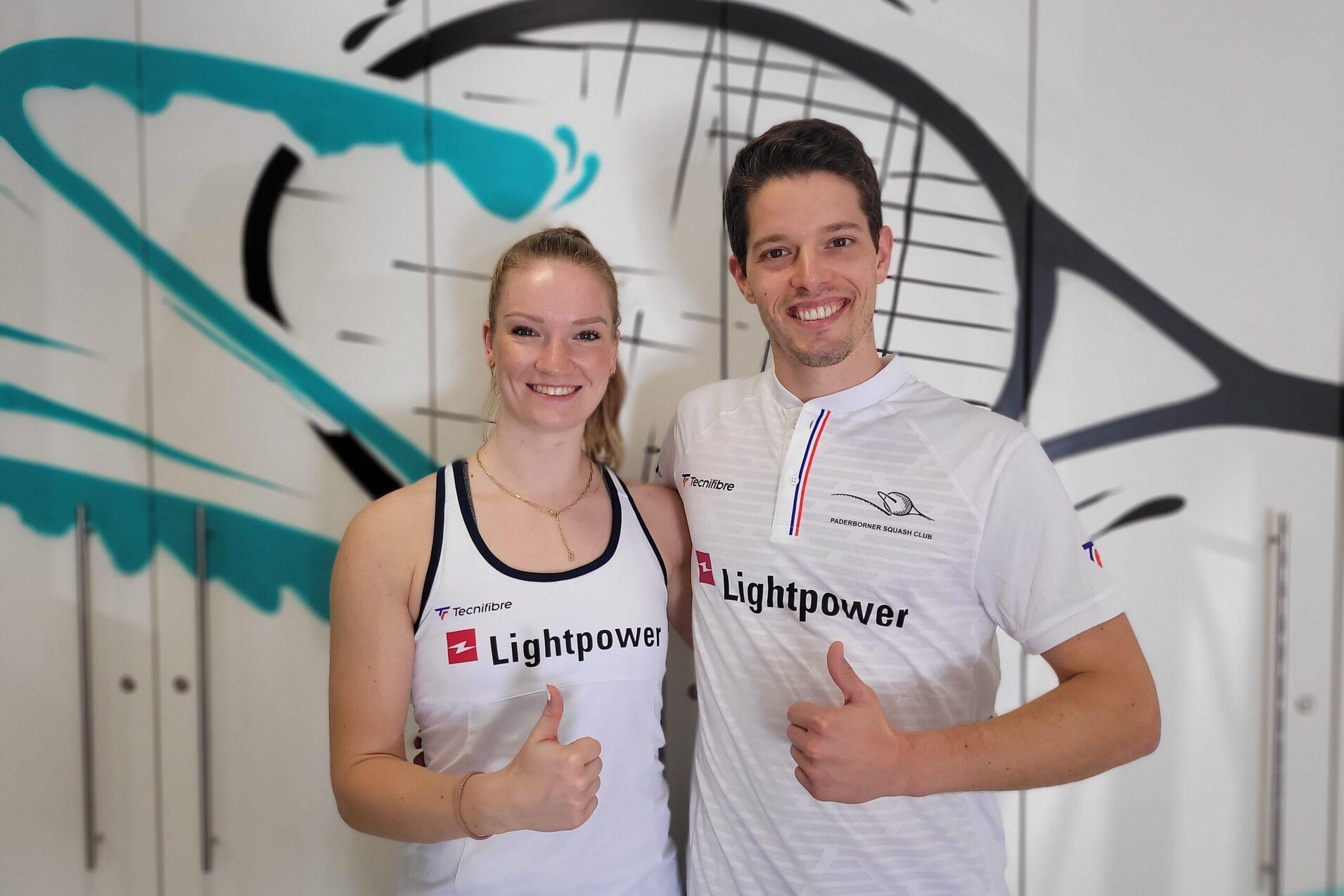 Saskia Beinhard (li) und Raphael Kandra (re) starten bei den Pader Open 2023 - Bild: Paderborner SC