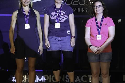 Claudia M&uuml;ller (Mitte) ist Europameisterin W40+ - Bild: Andr&eacute; Leisner Photography