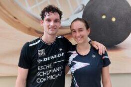 Valentin Rapp und Aylin G&uuml;nsav (re).
