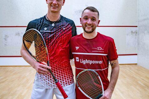 Jan Wipperf&uuml;rth (li) gewann das M&auml;nner A - Finale gegen Lucas Wirths (Paderborner SC) - Bild: Manfred M&uuml;ller