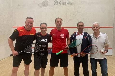 V.l.n.r.: Christian Meyer, Sebastian Arenas Y Casal, Marko Kruse (Platz 5 M55+), Farman Khan und Karl-Heinz R&ouml;ttger - Bild: Christian Meyer