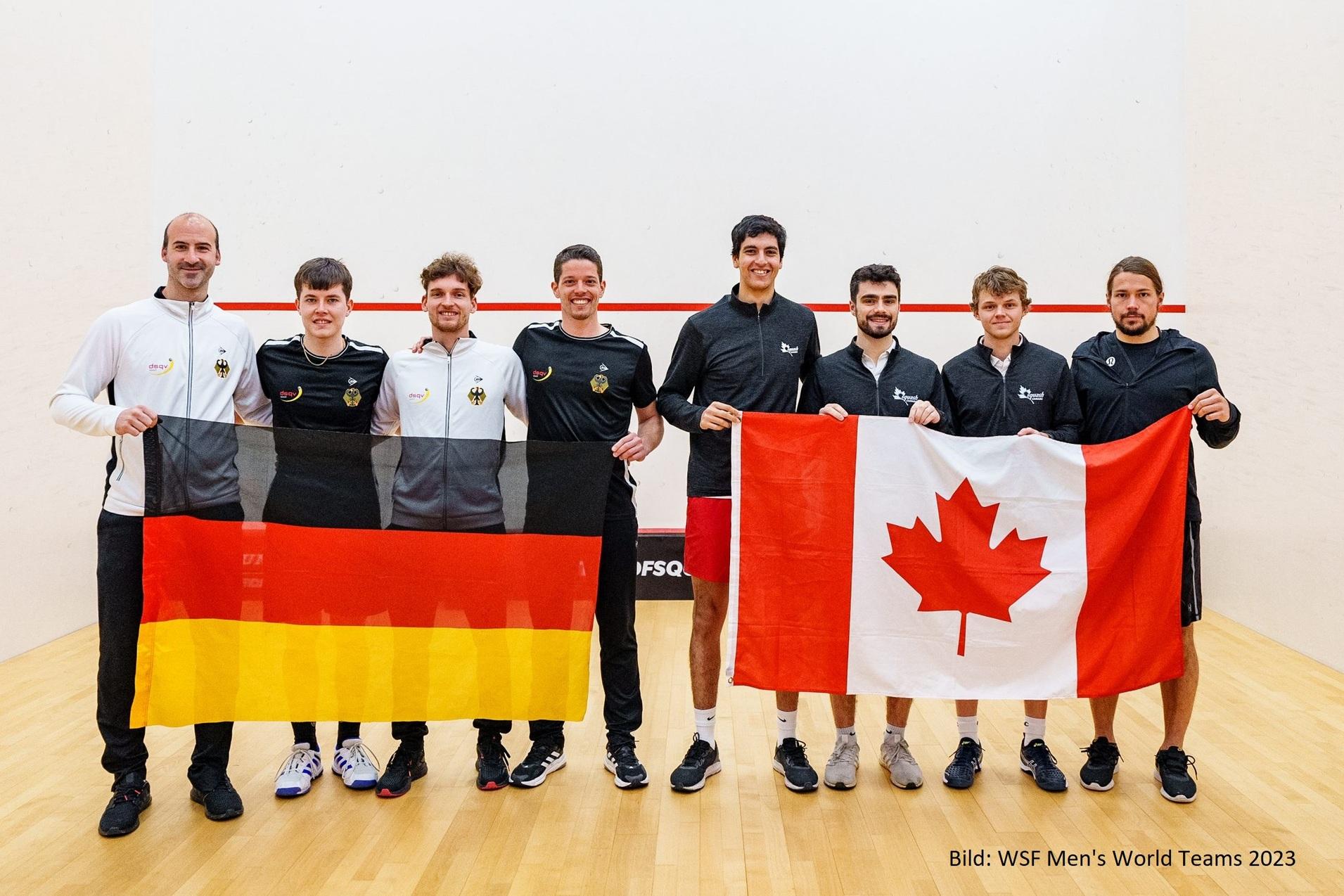 Deutschland besiegt Kandra im Achtelfinale mit 3:0 Spielen - Bild: WSF Men's World Teams 2023