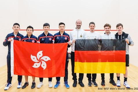 Deutschland besiegt Hongkong mit 2:1 Spielen - Bild: WSF Men's World Teams 2023