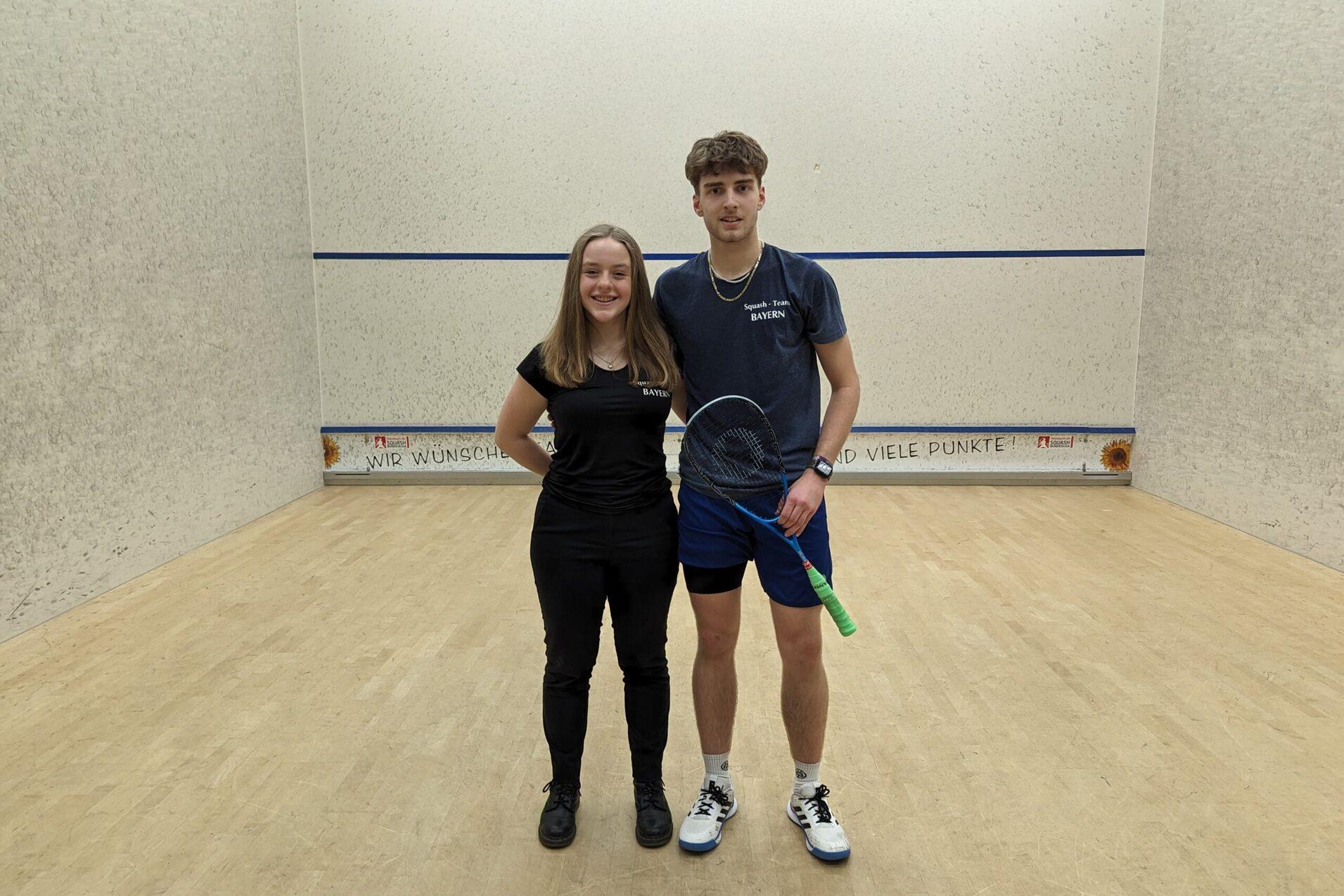 Hanna Kumberger (li) und Finn-Lennart Koch siegen bei der dritten nationalen Jugendrangliste in Gerlingen - Bild: Saskia Knobling