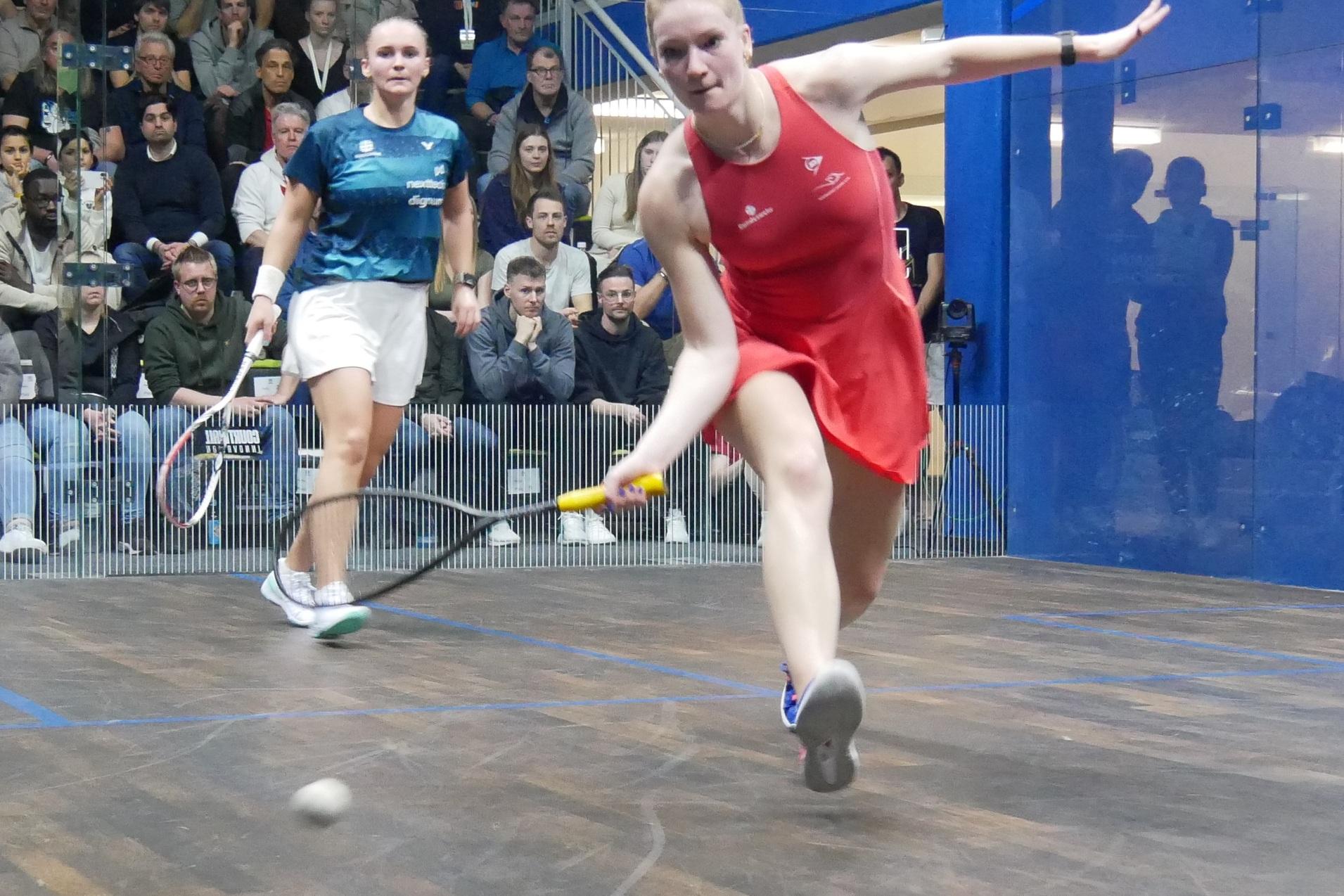 Saskia Beinhard (re) im DEM-Finale gegen Katerina Tycova (li) - Bild: Lennard Jessen