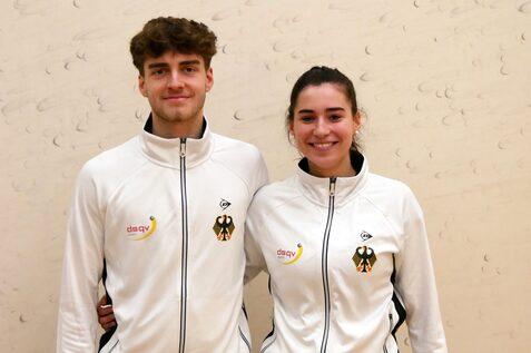 Finn-Lennart Koch (li) und Maya Weishar (re) - Bild: DSQV - Lennard Jessen