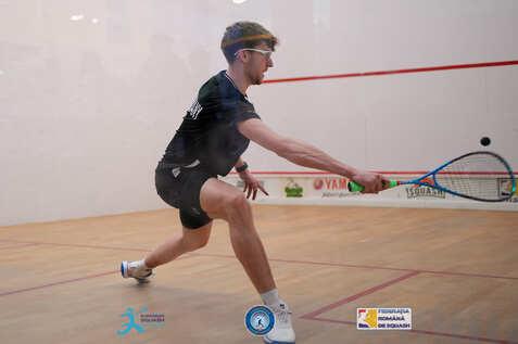 Finn-Lennart Koch musste sich im Achtelfinale geschlagen geben - Bild: Andrei Florian/Rum&auml;nischer Squash Verband