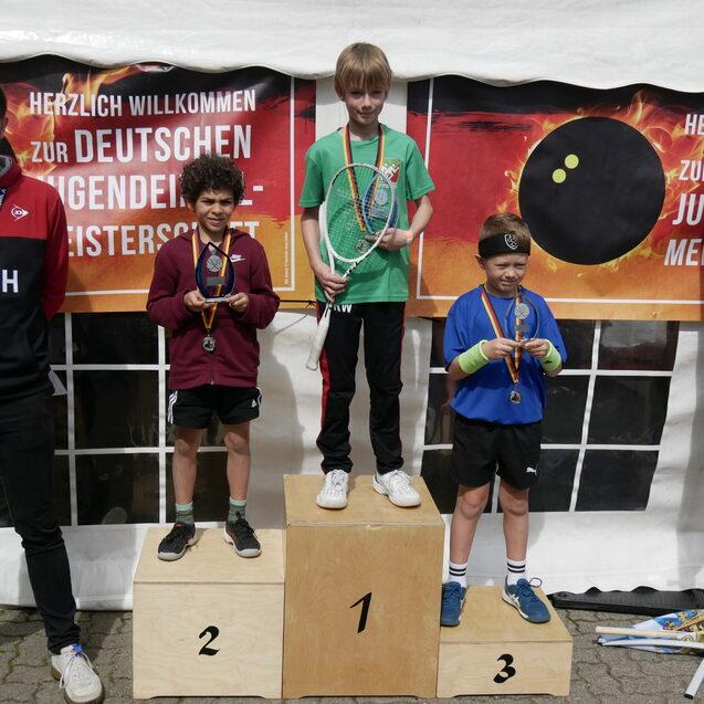 Das U11-Podest der Jungen - Bild: DSQV - Lennard Jessen