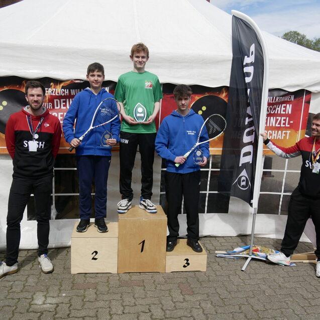 Das U15-Podest der Jungen - Bild: DSQV - Lennard Jessen