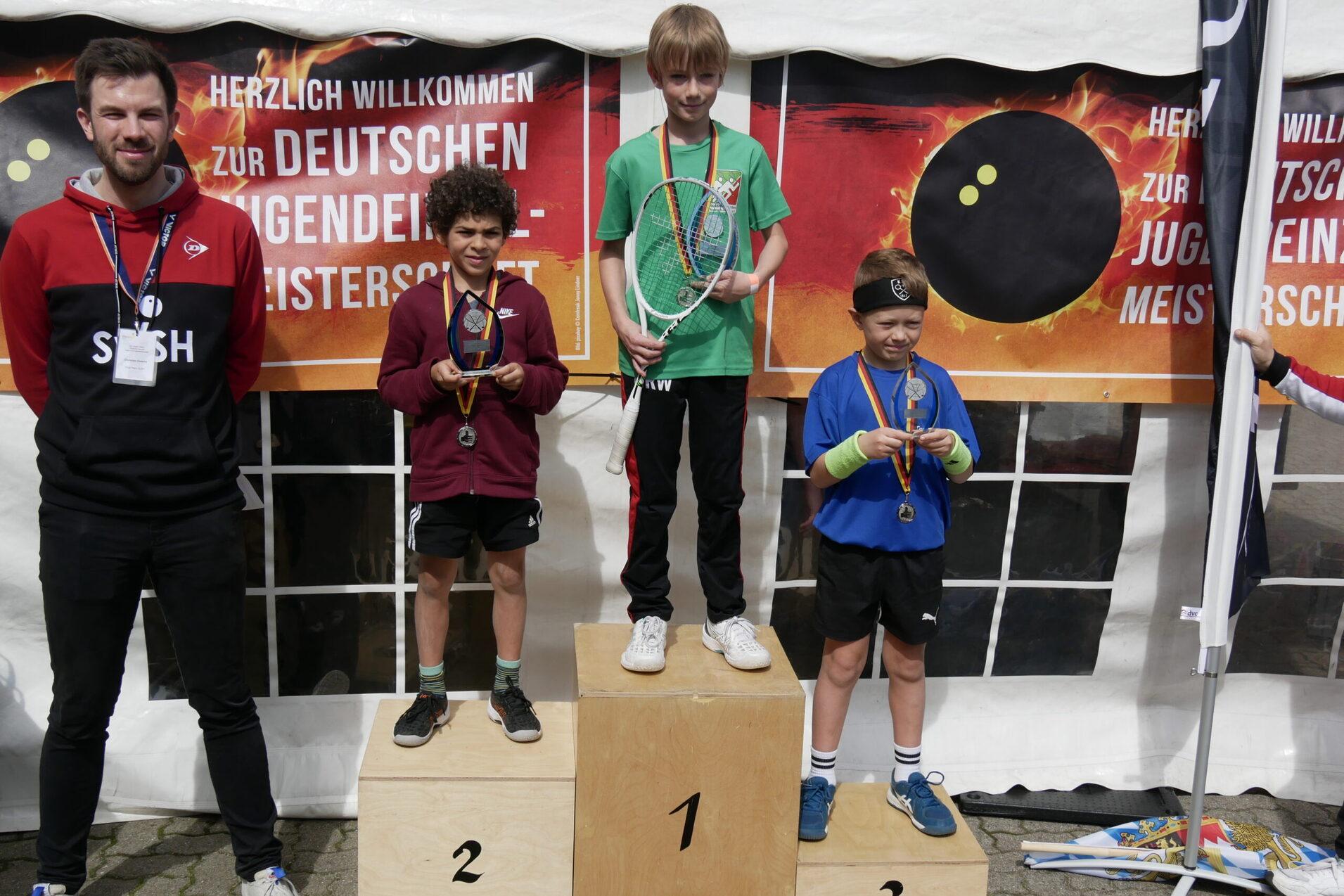 Das U11-Podest der Jungen - Bild: DSQV - Lennard Jessen