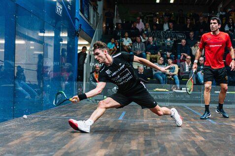 Valentin Rapp musste sich in f&uuml;nf langen S&auml;tzen auf seinem Heimcourt geschlagen geben - Bild: PSA World Tour