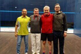 Das deutsche Quartett in Ungarn (v.l.n.r.): Farman Khan, Torge Strupat, Dietmar J&uuml;rschik und Jan Michel Magens - Bild:S Bargteheider SC