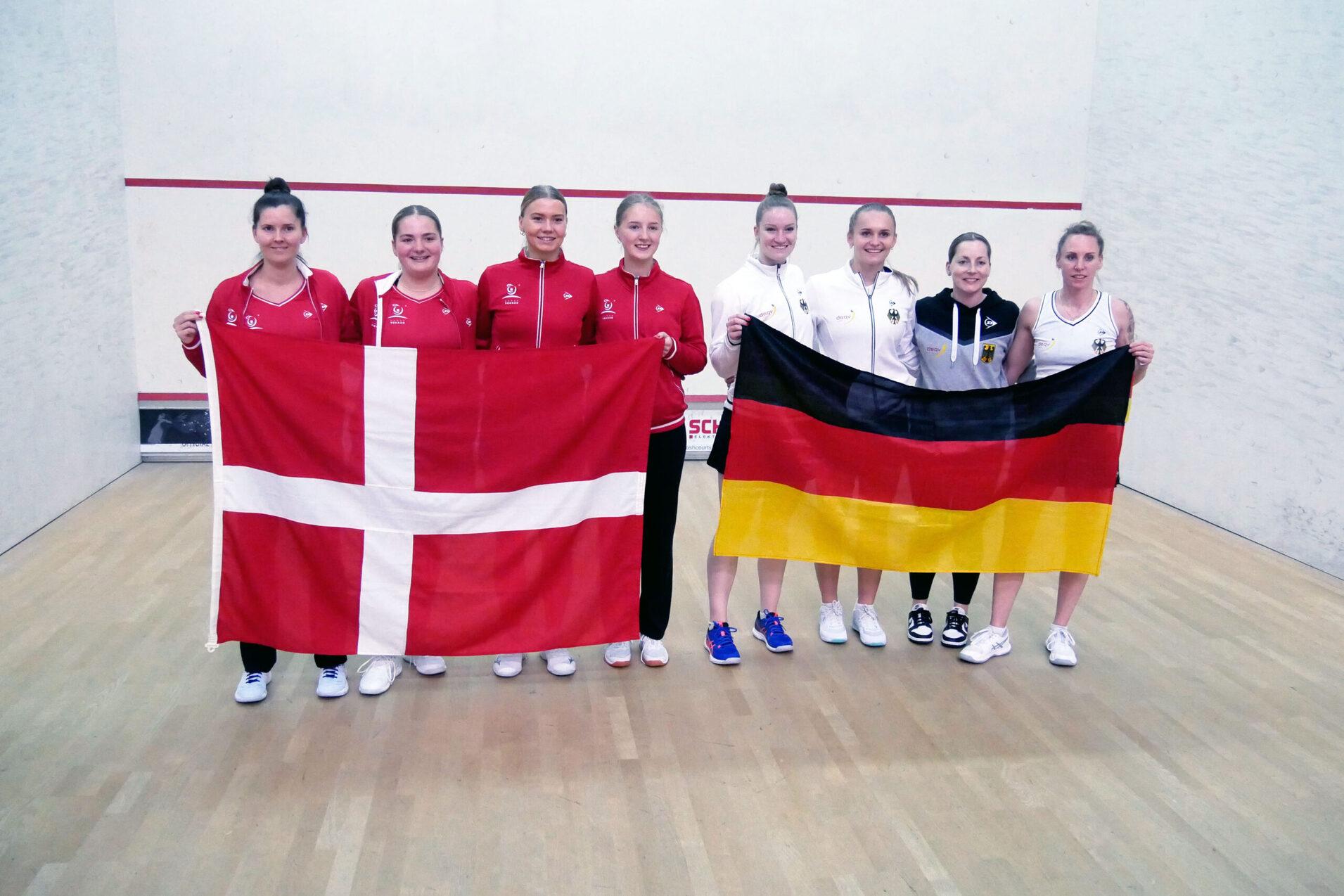 Deutschland besiegt den europäischen Nachbarn Dänemark im Damen-Halbfinale mit 3:0 - Bild: DSQV - Lennard Jessen