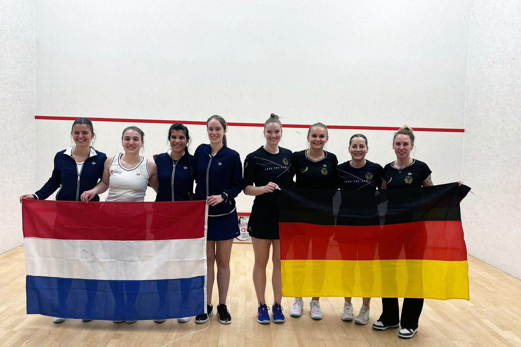 Deutschlands Damen besiegen die Niederlande mit 3:0 Spielen - Bild: DSQV