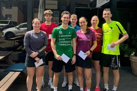 V.l.n.r: Mareike Omlor, Finn-Lennart Koch, Valentin Rapp, Florian St&ouml;ger, Aylin G&uuml;nsav, Deborah Riedel und Yukhym Bielikov - Bild: Laura Tiemann