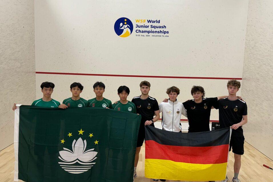 Die deutschen U19-Jungen siegen im letzten Platzierungsduell: Gegen Macau hei&szlig;t es am Ende 3:0 - Bild: DSQV